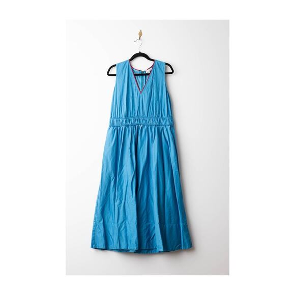 Roksanda x RTR Blue Twill Midi Dress - Picture 5 of 12